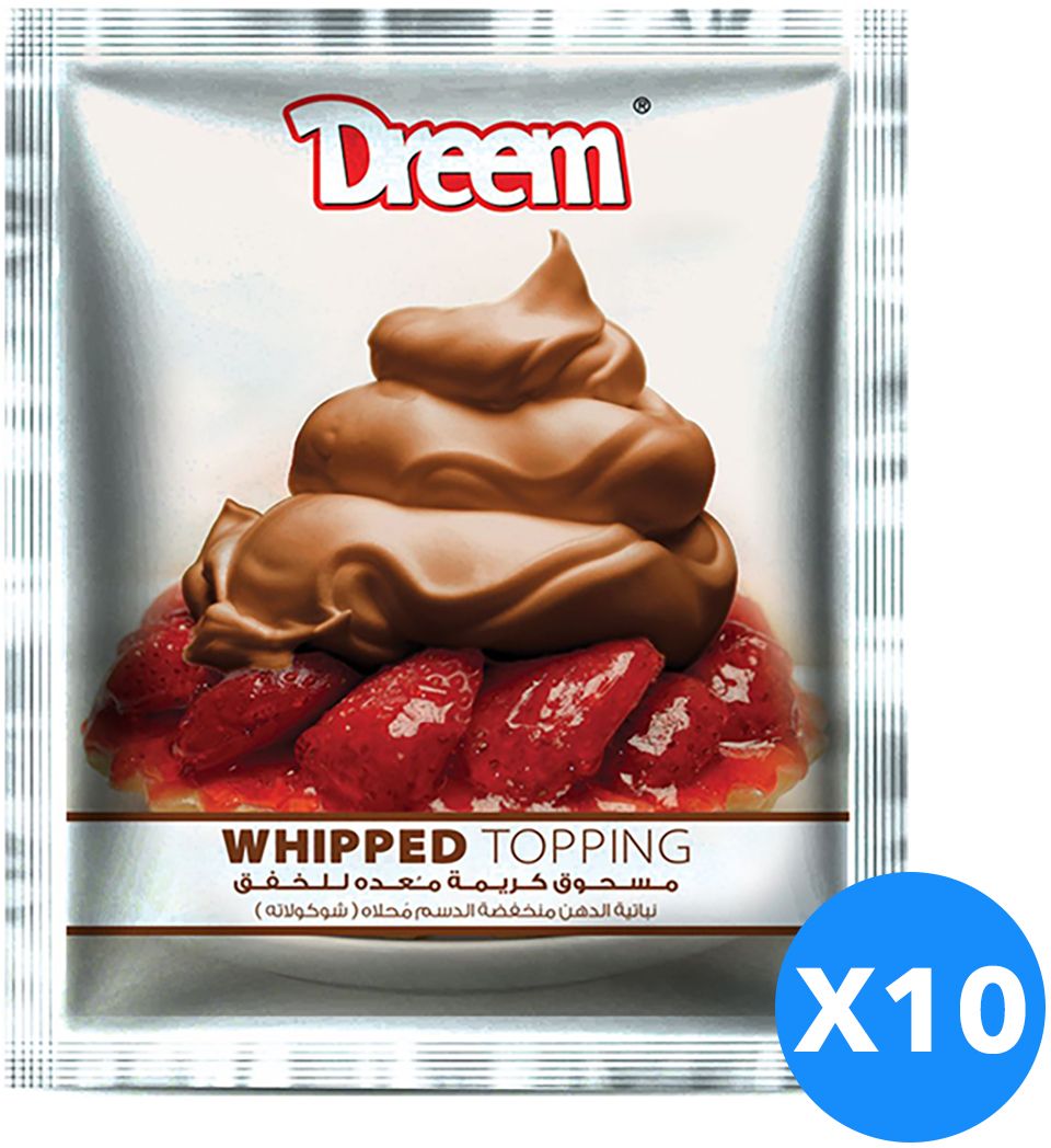 60Dreem Whipped topping With Chocolate flavor Set Of 10, 65 gm.jpg